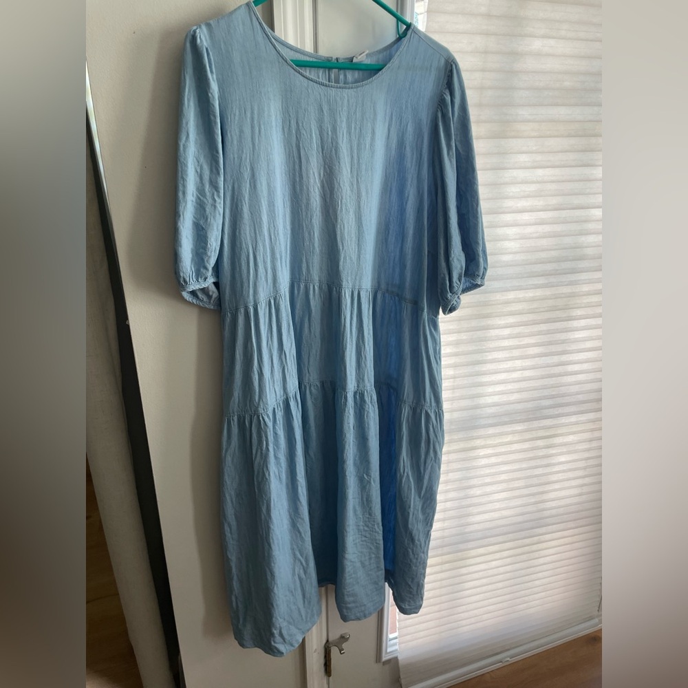 Old navy chambray midi dress xxl